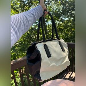 Black and white Evan Satchel Banana Republic